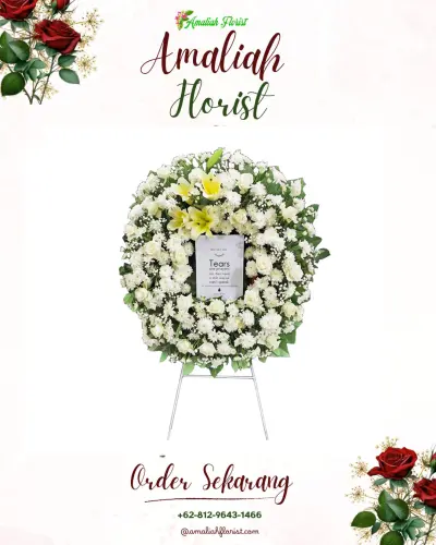 Krans Bunga Duka Cita di Surokidul